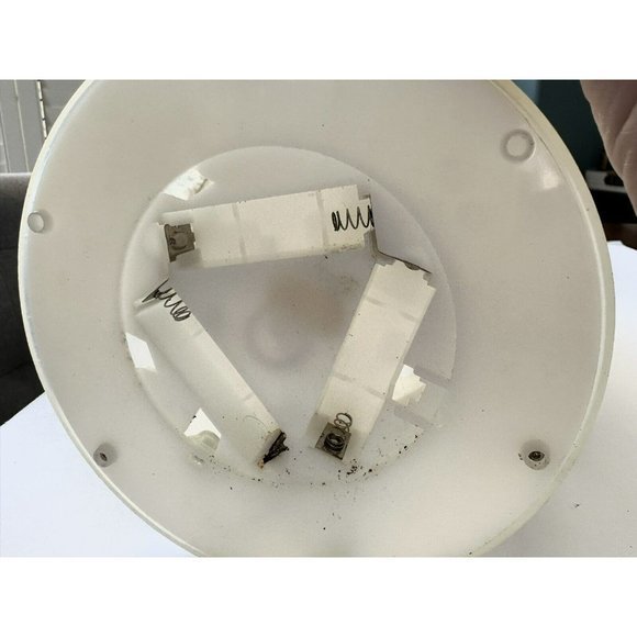 Christmas Vtg 18” Snowman Lamp Multicolor Light Up Plastic Mold Bottle Brush - Picture 3 of 7